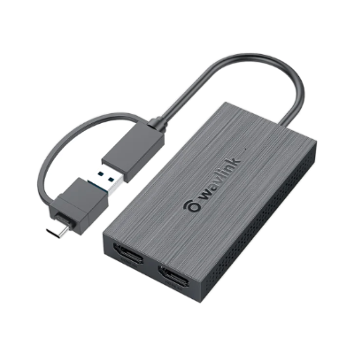 Adaptador Gráfico Compatível com Wavlink-USB 3.0 para Dual HDMI, Saída de Display Dual 2K @ 60Hz